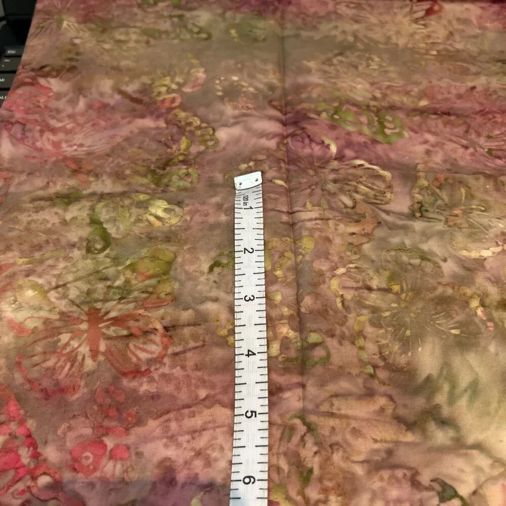 Batik Sunset Colors Fabric Lot Quilting Crafts Sewing Art Project Cotton 4 Pc